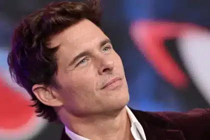 Close-up portrait of actor James Marsden at an event.