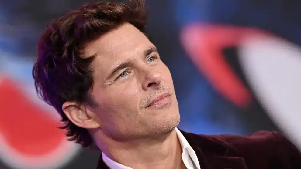 Close-up portrait of actor James Marsden at an event.