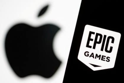 Apple and Epic Games logos displayed side by side, representing their ongoing legal dispute.