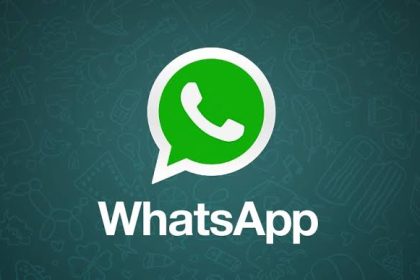 WhatsApp app icon on a green background.