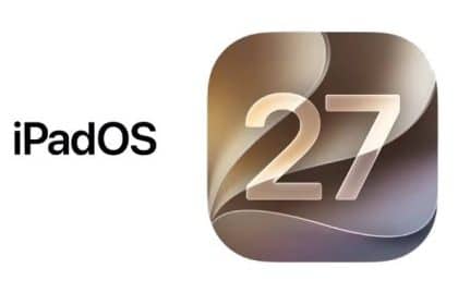 iPadOS 27 logo and icon on a white background.