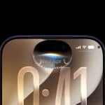 Close-up of an iPhone displaying the iOS 27 lock screen and Dynamic Island.