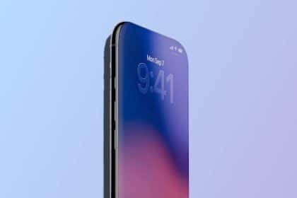 Concept image of a bezel-free iPhone with an edge-to-edge display.
