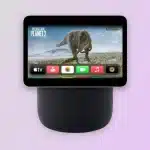 Apple smart home hub concept with display and speaker.