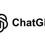 ChatGPT logo and text on a white background.