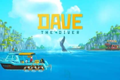 Dave the Diver artwork featuring a boat on a bright blue ocean.