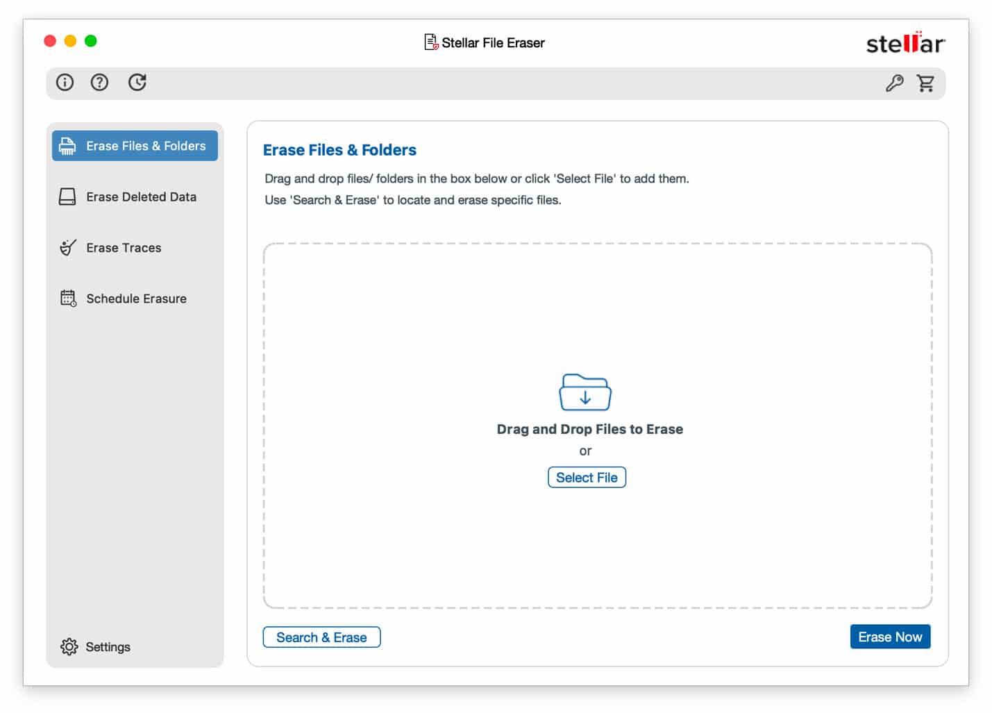 Image 1 of Stellar File Eraser for Mac Review: Does It Really Make Deleted Files Unrecoverable?