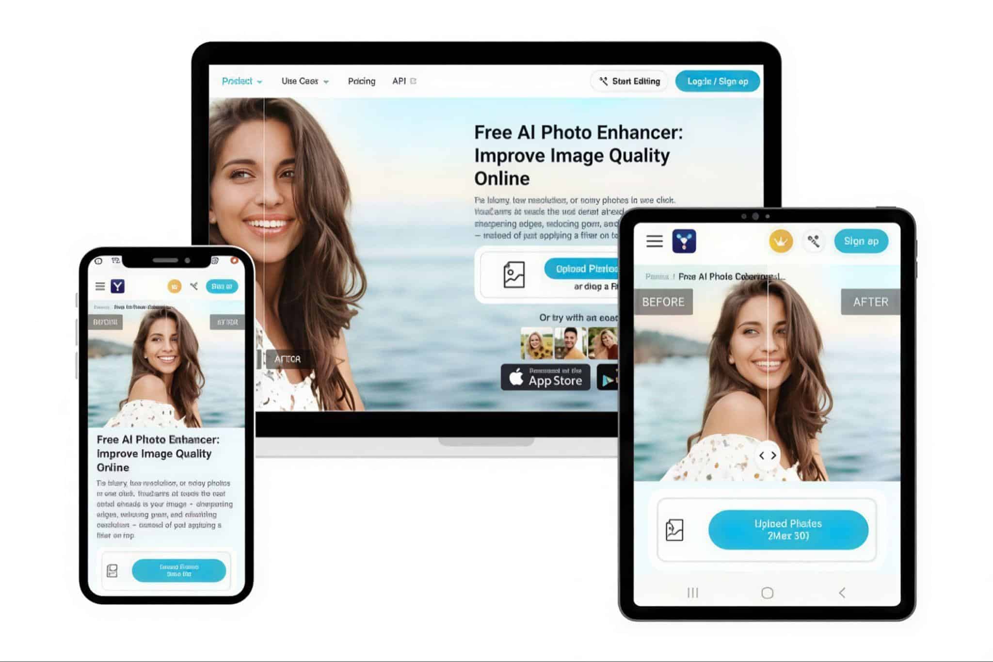 Image 1 of Turn iPhone Photos into Studio-Grade Assets and Videos via Safari with YouCam Online Editor
