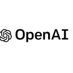 OpenAI logo and name on a white background.