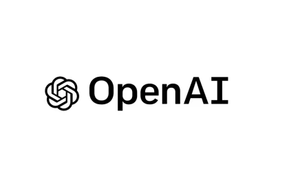 OpenAI logo and name on a white background.