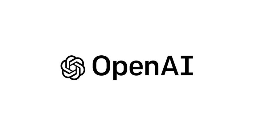 OpenAI logo and name on a white background.