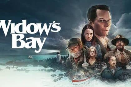 Widow’s Bay series artwork featuring the main cast.