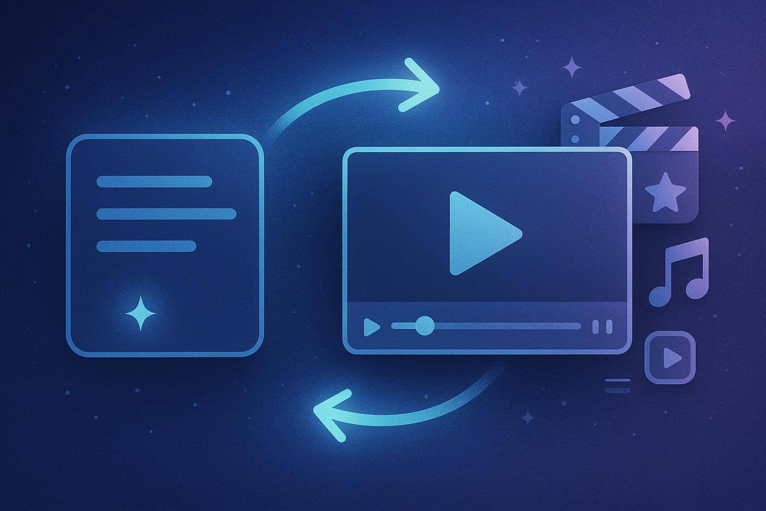 AI video creation process transforming simple prompts into advanced creative workflows