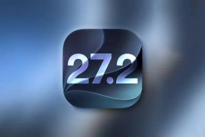 iOS 27.2 icon on a blue gradient background.