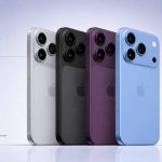 iPhone 18 Pro Max models shown in four colours with 8.75mm thickness.