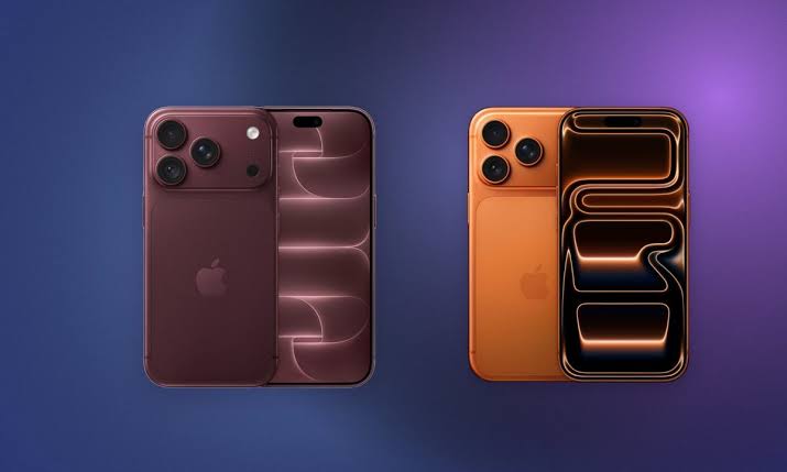 iPhone 18 Pro and iPhone 17 Pro shown side by side.