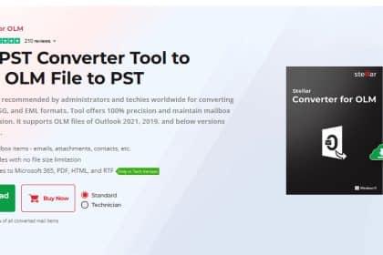 Image 1 of Stellar Converter for OLM Review: Converting Outlook for Mac Data Made Simple