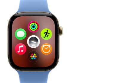 Apple Watch displaying watchOS 27 apps and Siri.