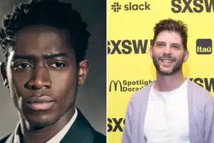 Side-by-side portraits of Damson Idris and director Jonathan Levine.
