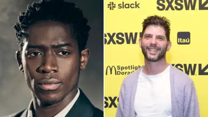 Side-by-side portraits of Damson Idris and director Jonathan Levine.