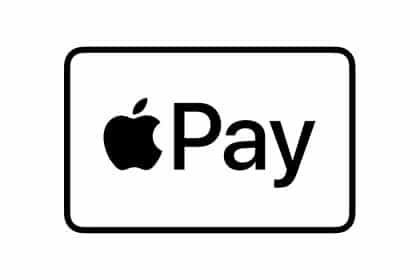 Apple Pay logo on a white background.
