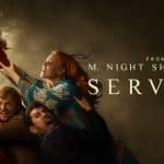 Promotional poster for Servant, featuring the main cast and a baby.