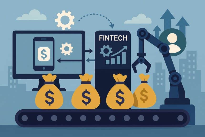 Automated fintech software analyzing data to enhance lead quality and customer targeting