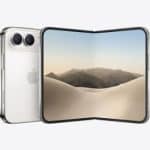 Foldable iPhone Duo shown open with its rear camera design.