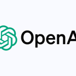 OpenAI logo featuring a green interwoven symbol and black text on a light background.